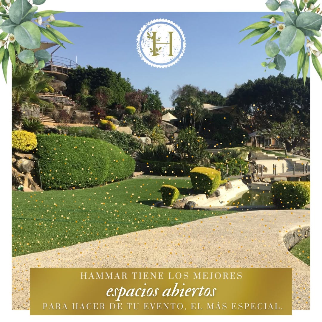Áreas verdes en distintos niveles de Jardín Hammar